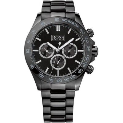 Hugo Boss Men's Watch Chronograph Ikon Black PVD - HB1512961